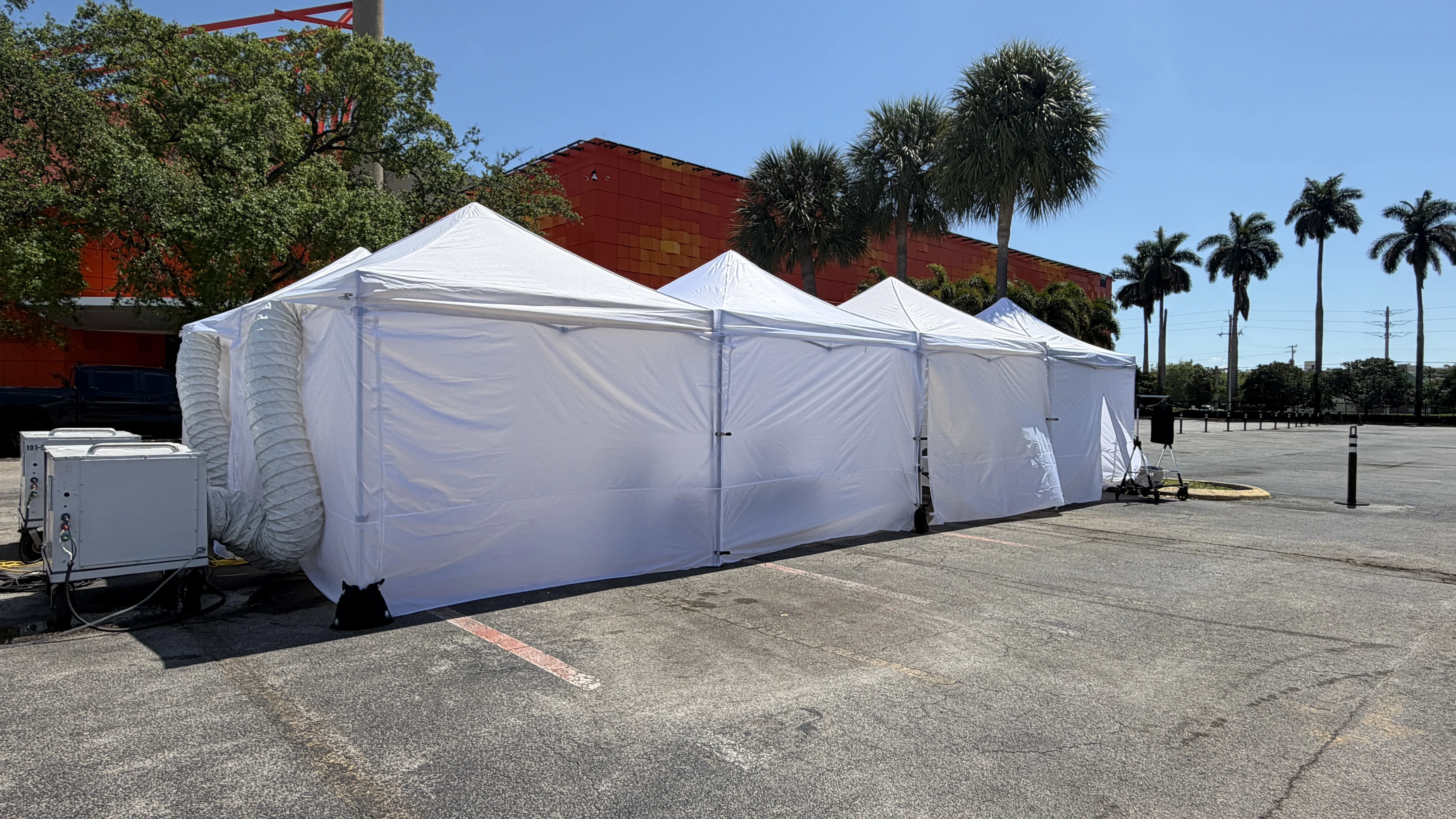 Holding Catering Tents