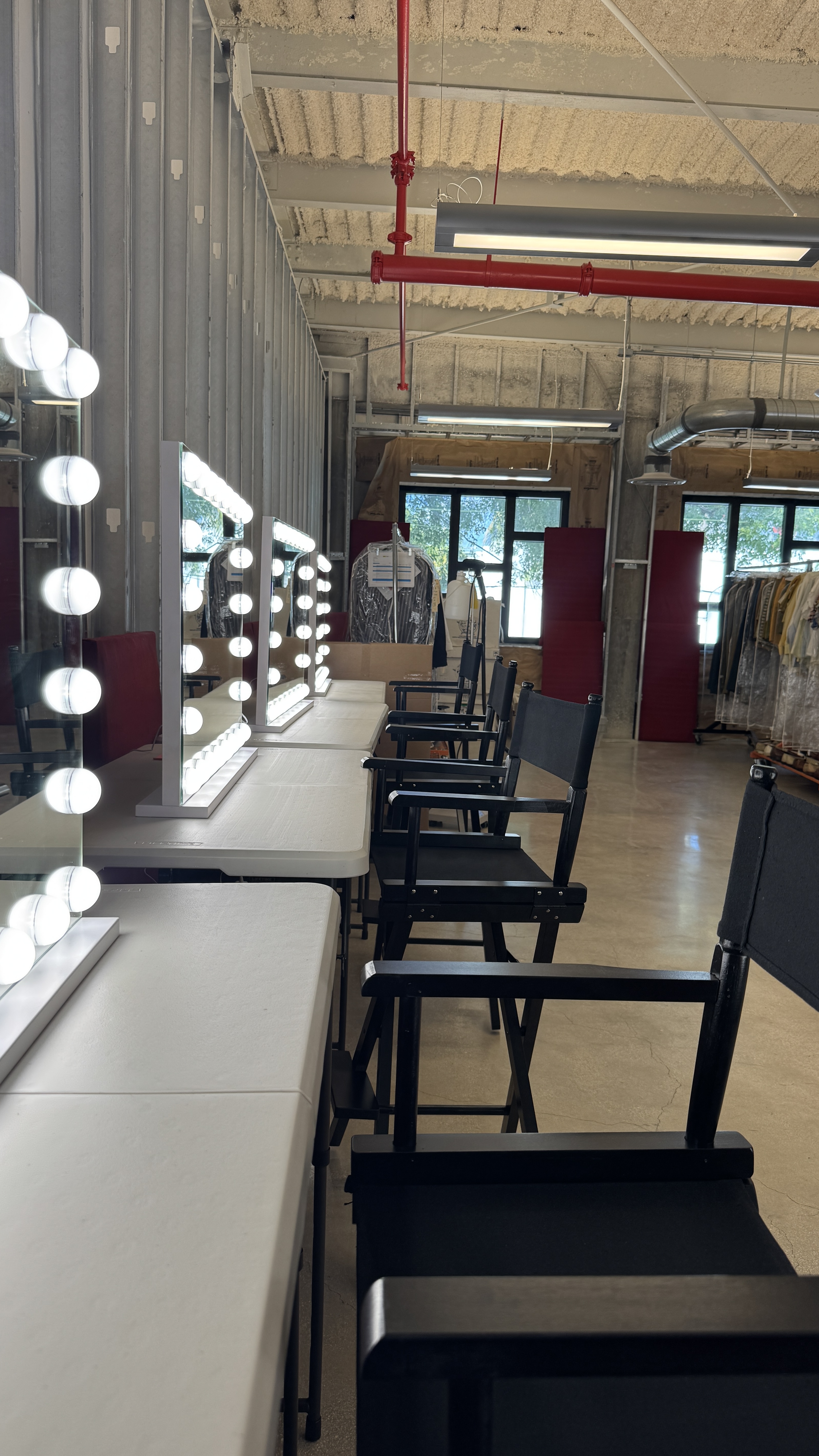 Hair and Makeup Station Setup