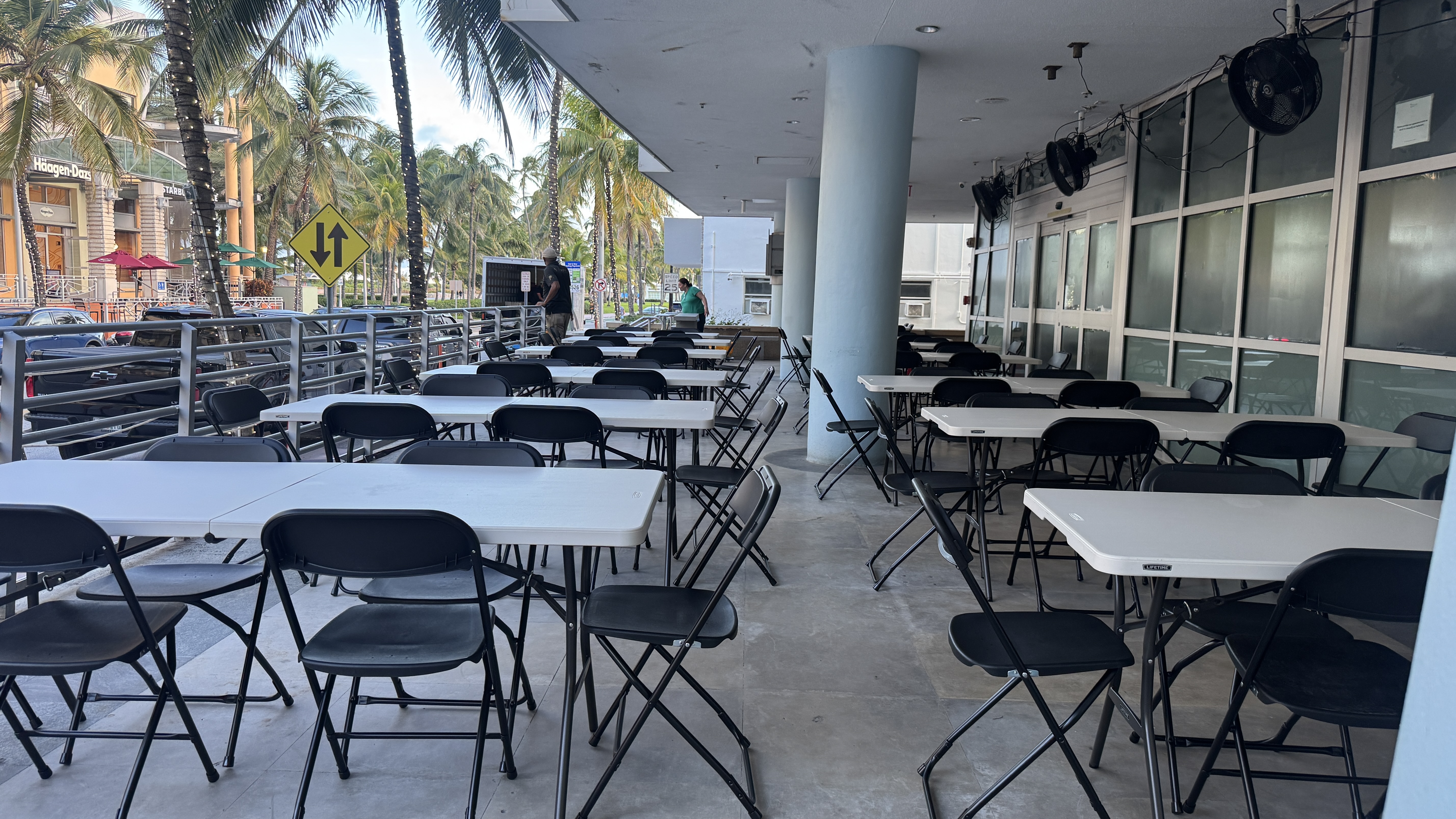 Holding Catering Tents